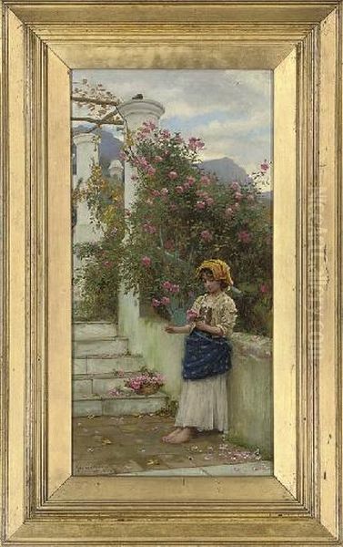 Roses Oil Painting by Horace Fisher