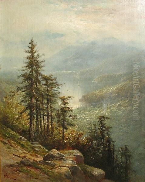 Spring Time At Lake Tahoe Oil Painting by Hugo Anton Fisher