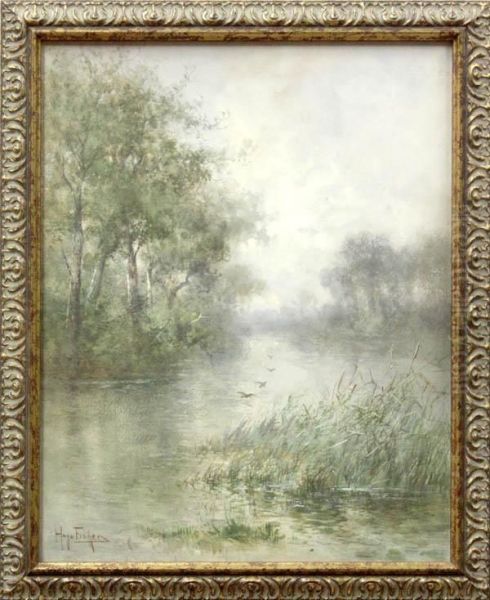 Alameda Marsh Oil Painting by Hugo Anton Fisher