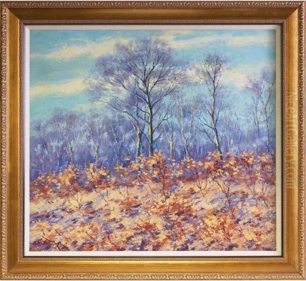 Autumn Landscape Oil Painting by Hugo Melville Fisher