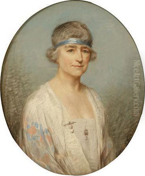 Portrait Of A Lady Oil Painting by Percy Harland Fisher