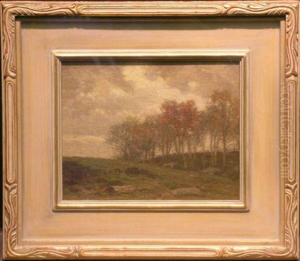 Late Autumn Oil Painting by William Crothers Fitler