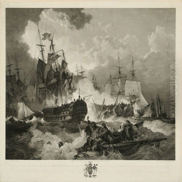 The Victory Obtainedover The Dutch Fleet Oil Painting by James Fittler