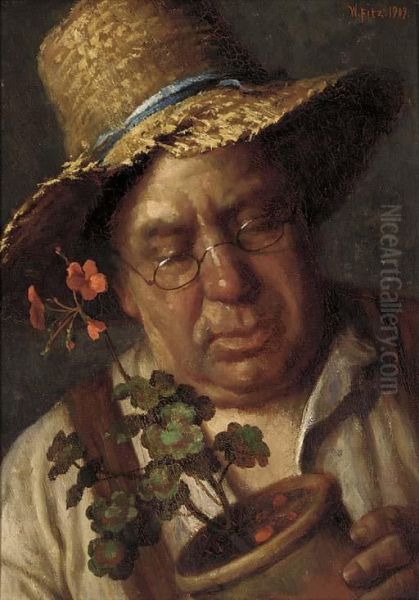 The Gardener Oil Painting by William Fitz