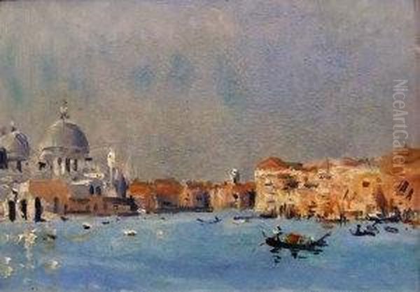 Venice Oil Painting by Frederick R. Fitzgerald