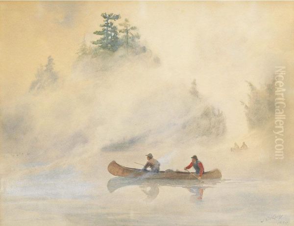 After Ducks, Early Morning, Muskoka Oil Painting by John Kelly Fitzpatrick