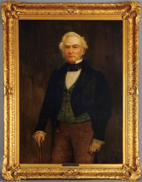 Portrait Of Henry L. Ellsworth, President Of Aetna Insurance Company Oil Painting by Charles Noel Flagg