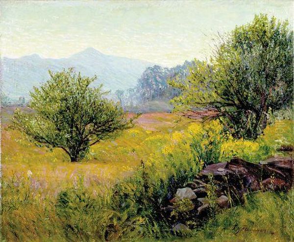 Summer Landscape Oil Painting by Francis J. Flanagan