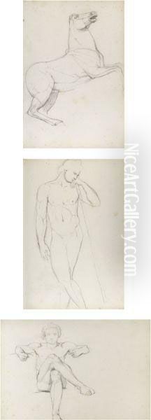 A Sketchbook Of Drawings Made In Italy Oil Painting by John Flaxman