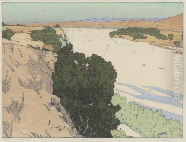 California 1 - Salinas River by Frank Morley Fletcher