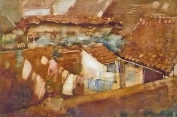 Washing Day Oil Painting by Robert Purves Flint