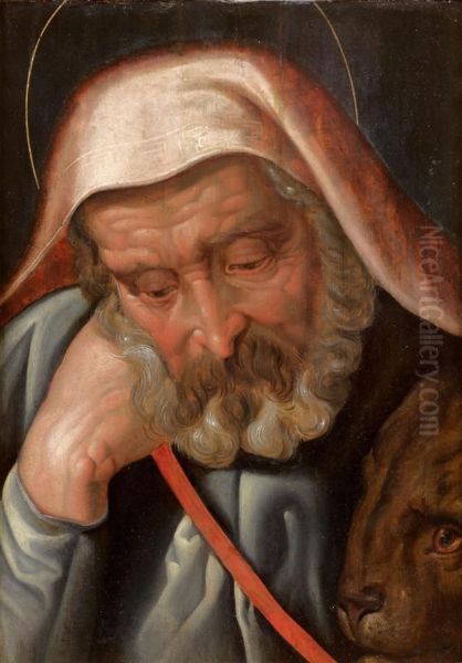 Saint-marc Et Le Lion Oil Painting by Frans I Vriendt (Frans Floris)