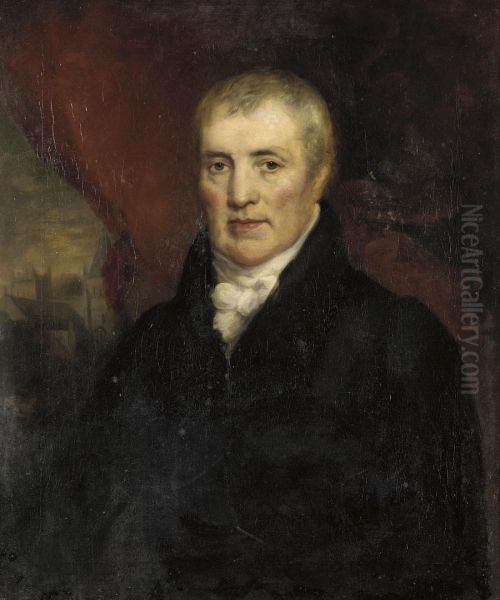 Rev. George Coleridge Oil Painting by Peter Flattner Flotner