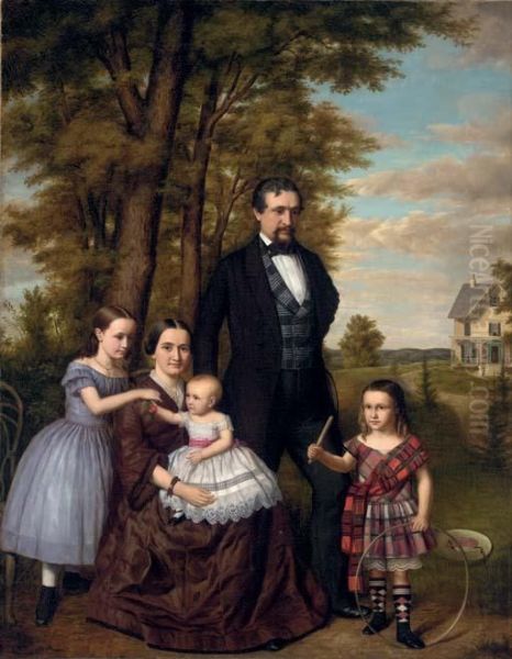 The Ronald B. Sterling Family Oil Painting by Emil Foerster