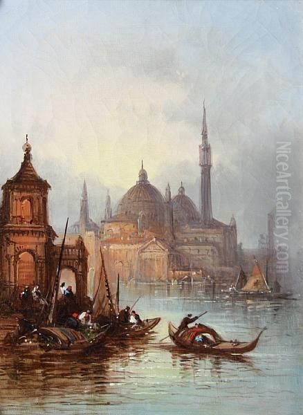 San Giorgio Maggiore, Venice Oil Painting by Henry John Foley