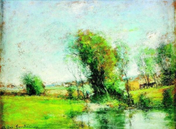 Lagoa No Campo Oil Painting by Des Andre Fontaines