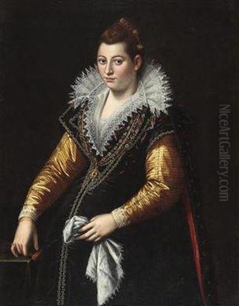 Portrait Of A Pregnant Woman Oil Painting by Lavinia Fontana