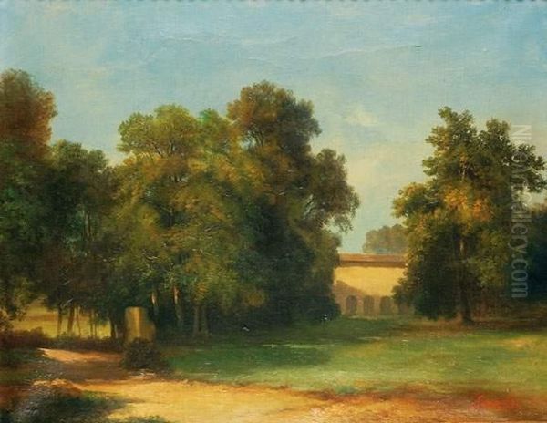 Paysage Oil Painting by Horace Antoine Fonville