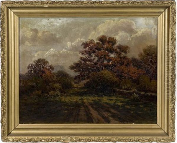 Dark Forest Landscape Oil Painting by Elizabeth Foote Ferguson