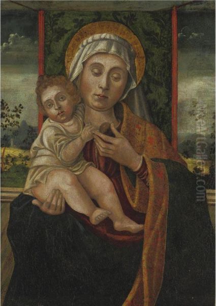 Madonna And Child Oil Painting by Vincenzo Foppa