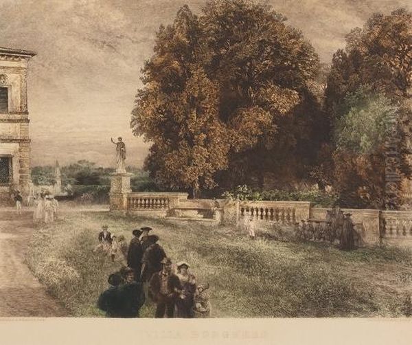 Villa Borghese Oil Painting by Ernst Forberg