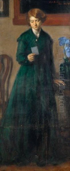 La Femme En Vert Oil Painting by Charles Stuart Forbes