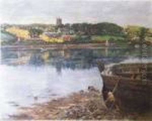 Still Waters, Cornwall Oil Painting by Stanhope Alexander Forbes