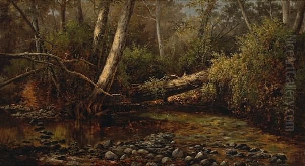 A Quiet Stream Oil Painting by Henry Chapman Ford