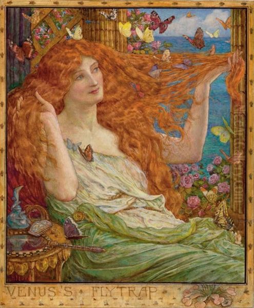 Venus's Fly Trap Oil Painting by Henry Justice Ford