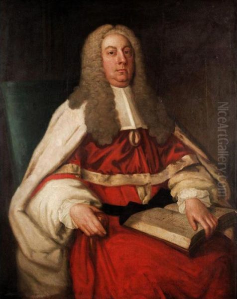 The Rt. Hon. Henry Singleton, Lord Chief Justice Of His Majesty's Court Of Common Pleas In Ireland Oil Painting by Michael Ford