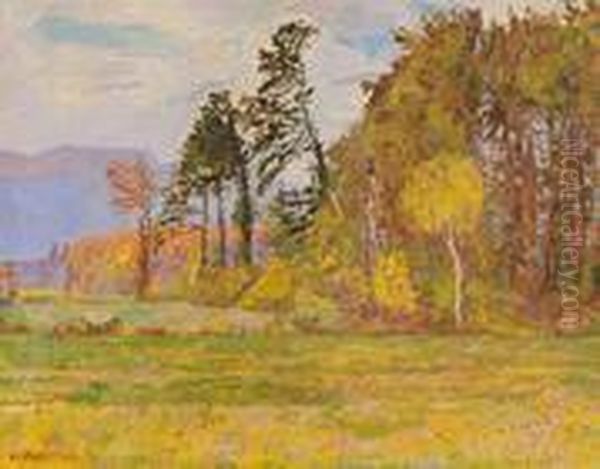 Landschaft Bei Meyrin Oil Painting by Henri Claudius Forestier