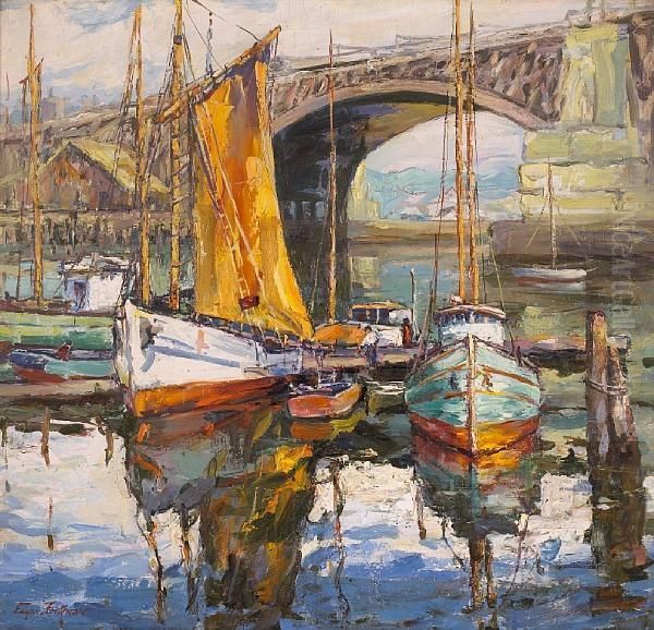 The Golden Sail Oil Painting by Edgar Forkner