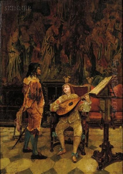 The Rehearsal Oil Painting by Edoardo Fornari