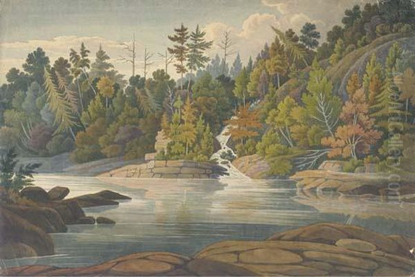 On The Jaques Cartier River Oil Painting by Charles Ramus Forrest