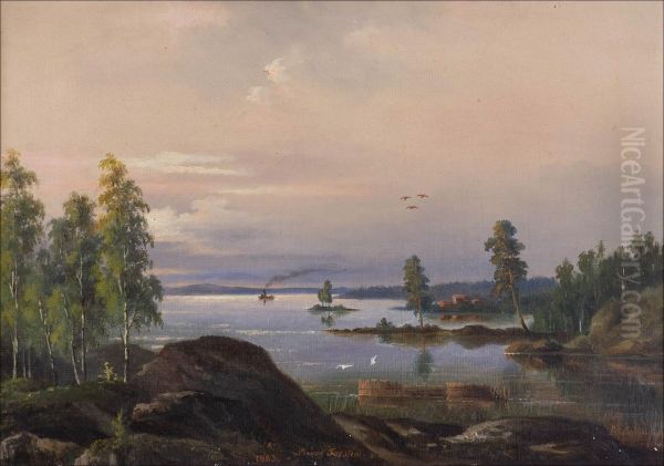 Saaristomaisema. Oil Painting by Lennart Forsten