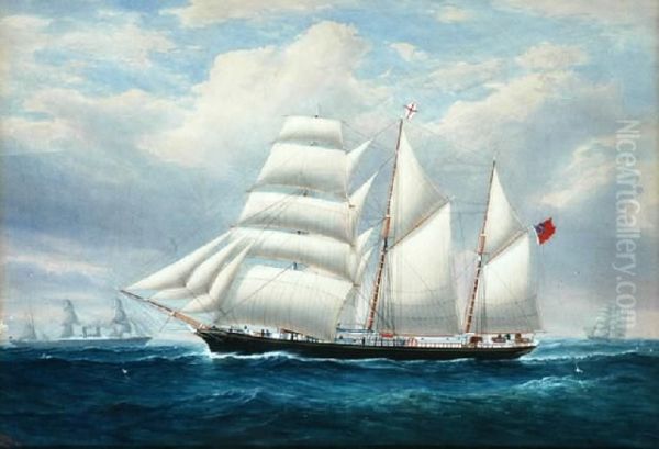 The Floral Star Of Adelaide Oil Painting by W J Forster