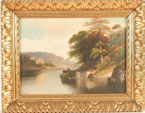 Fluslandschaft Oil Painting by A. Forstmann