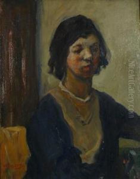 Portrait Of Connie Oil Painting by William Forsyth