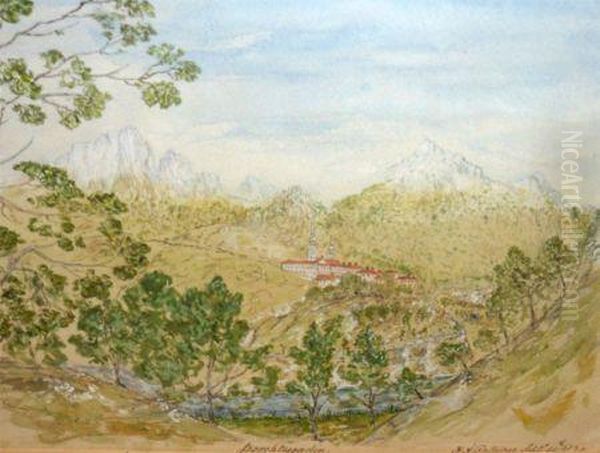 Berchtesgadian Oil Painting by Henrietta Anne Fortescue