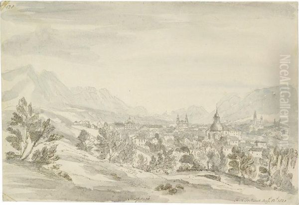 Blick Auf Innsbruck Oil Painting by Henrietta Anne Fortescue