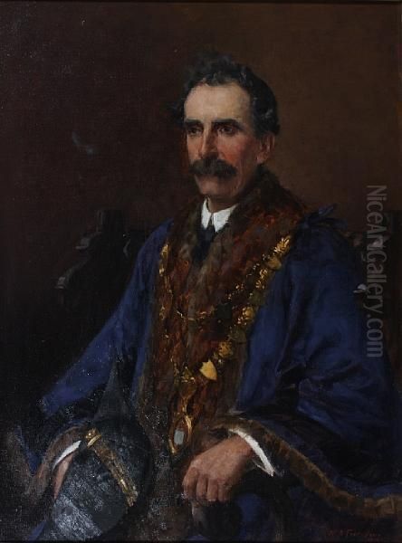 Portrait Of William Sparrow Harrison Oil Painting by William Banks Fortescue