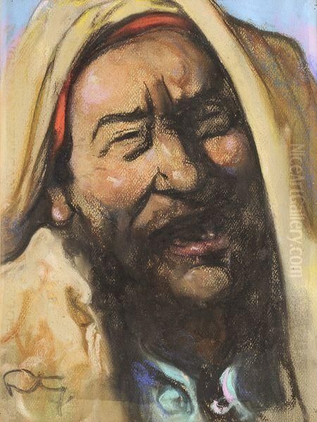 Portrait De Berbere Oil Painting by Mariano Fortuny Y Madrazo