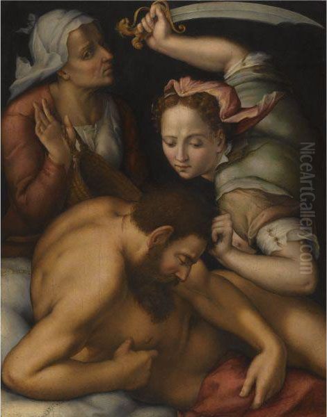 Judith And Holofernes Oil Painting by Pier Francesco Foschi