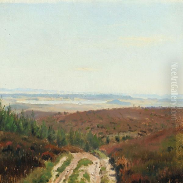 The Heath Oil Painting by Harald Foss