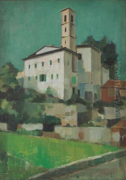 Vista Del Borgo Oil Painting by Agostino Fossati