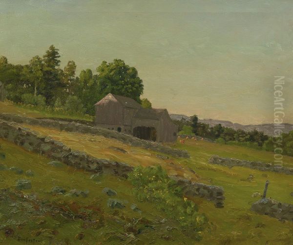 Country Pasture Oil Painting by Ben Foster