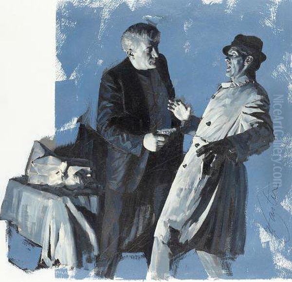 Merchants Of Heroine Oil Painting by Robert W. Foster