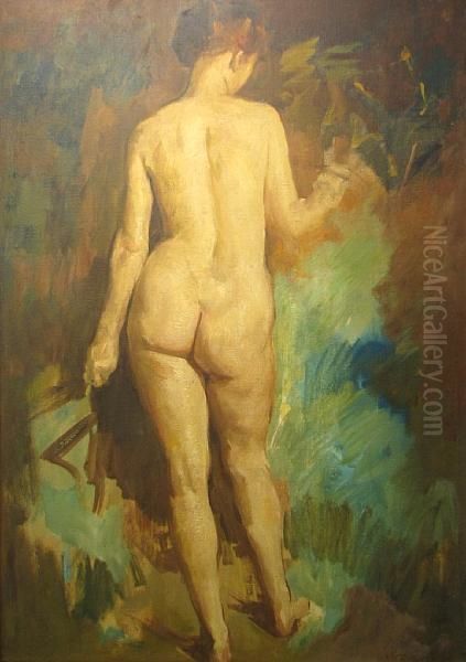 Standing Nude Oil Painting by William Frederick Foster