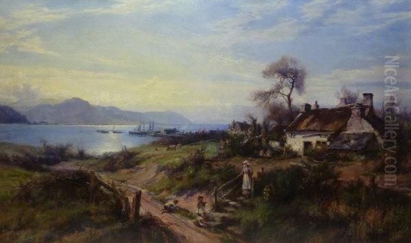 The Conway Estuary From Deganwy Oil Painting by William Gilbert Foster