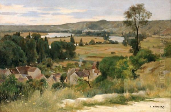 Un Bras De Seine Oil Painting by Emile Louis Foubert